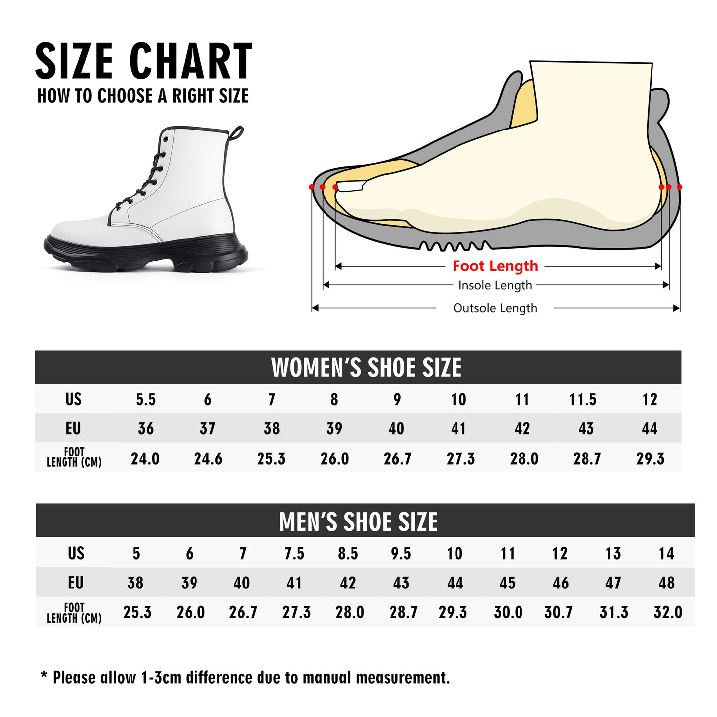 SHAFFERMADE Mens Leather Chunky Boots