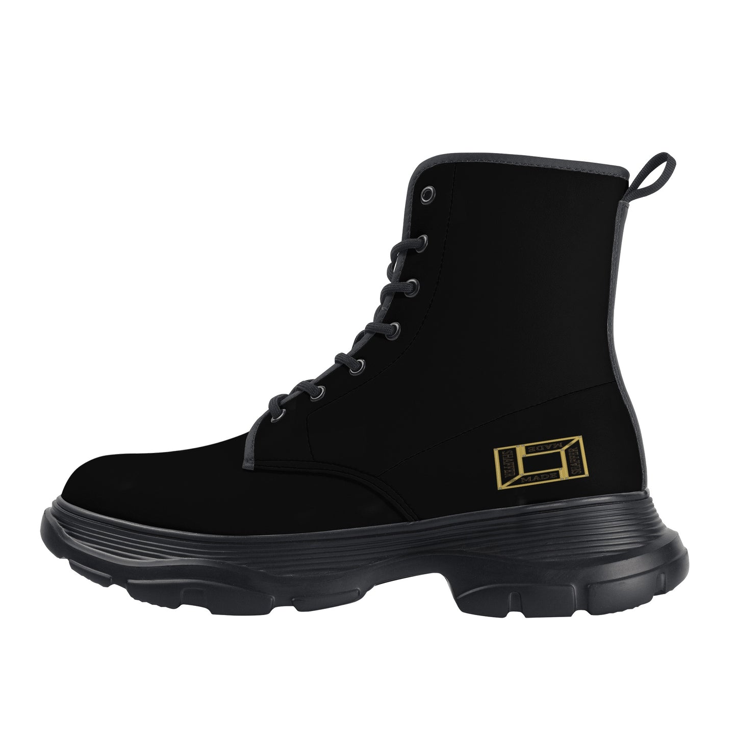 SHAFFERMADE Mens Leather Chunky Boots