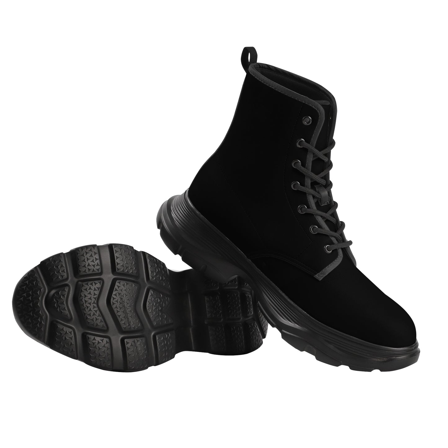 SHAFFERMADE Mens Leather Chunky Boots
