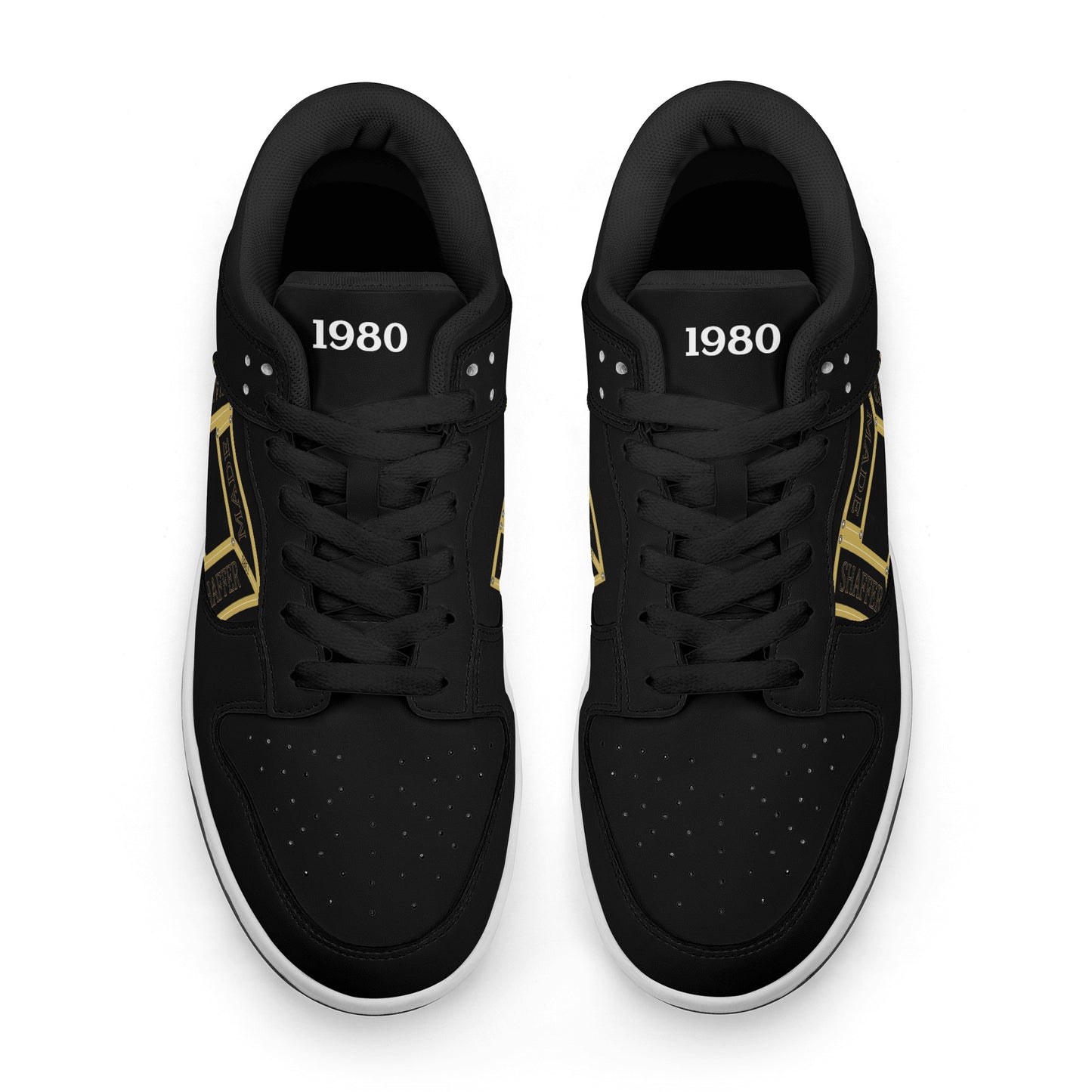 SHAFFERMADE Mens Dunk Stylish Low Top Leather Sneakers