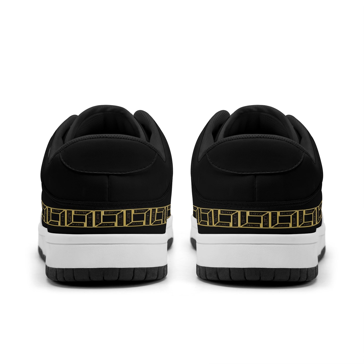 SHAFFERMADE Mens Dunk Stylish Low Top Leather Sneakers