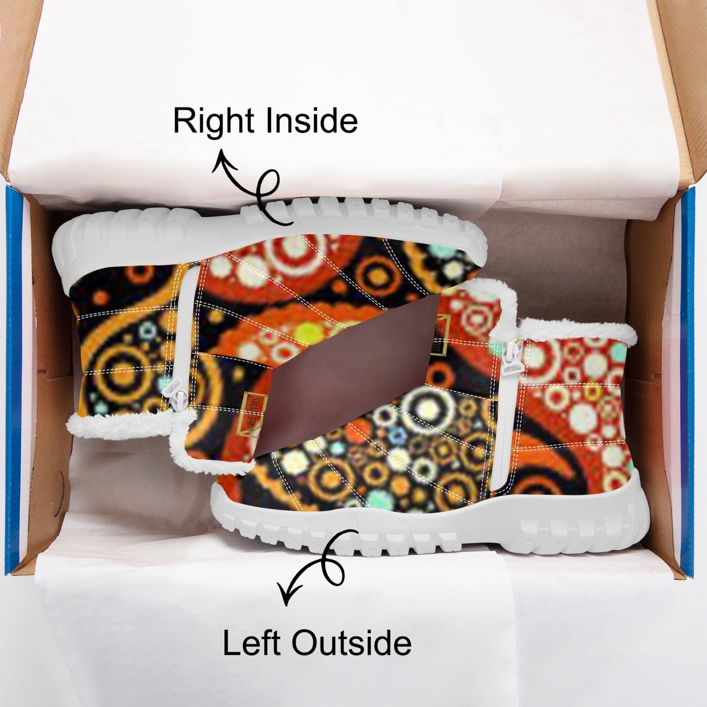 SHAFFERMADE Cotton-pad Fur Zipper Up Boots