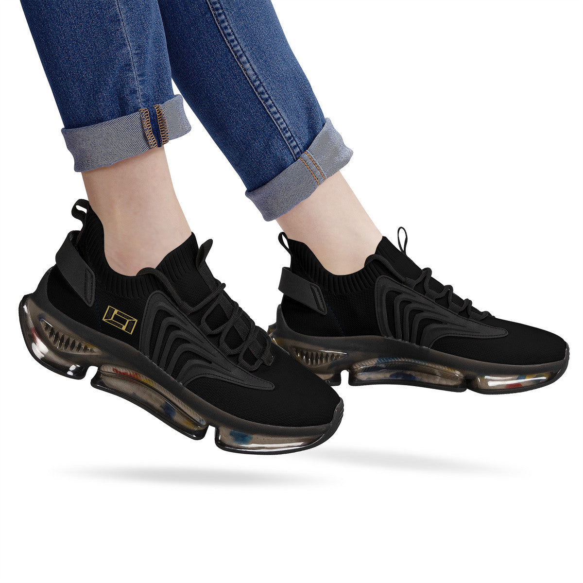 SHAFFERMADE Air Max React Sneakers - Black
