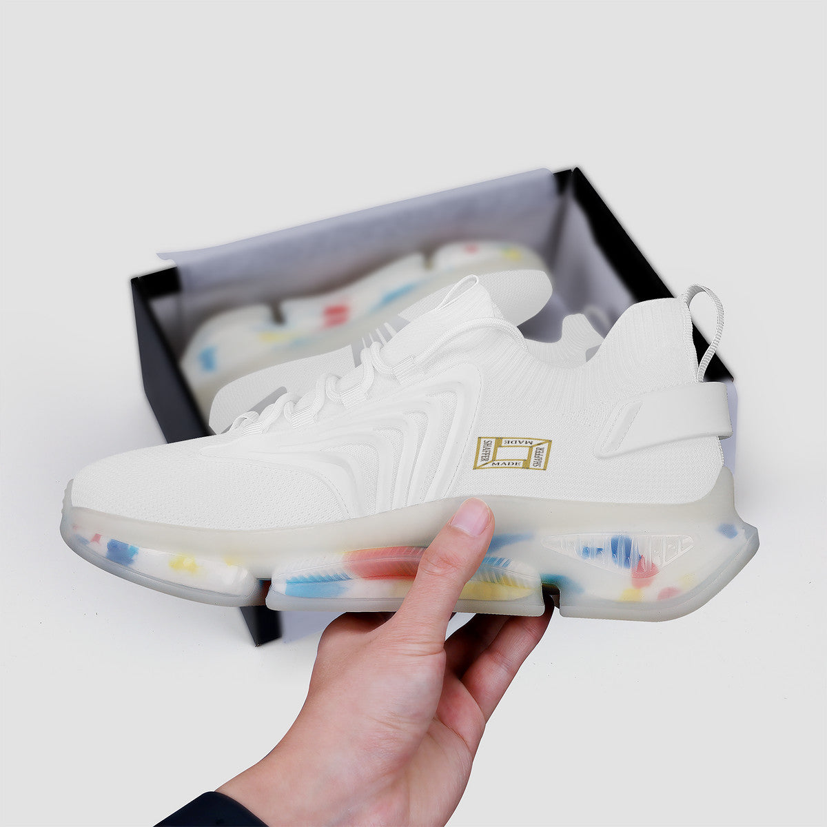 SHAFFERMADE Air Max React Sneakers - White