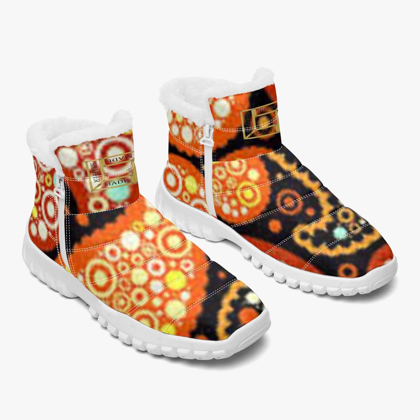 SHAFFERMADE Cotton-pad Fur Zipper Up Boots