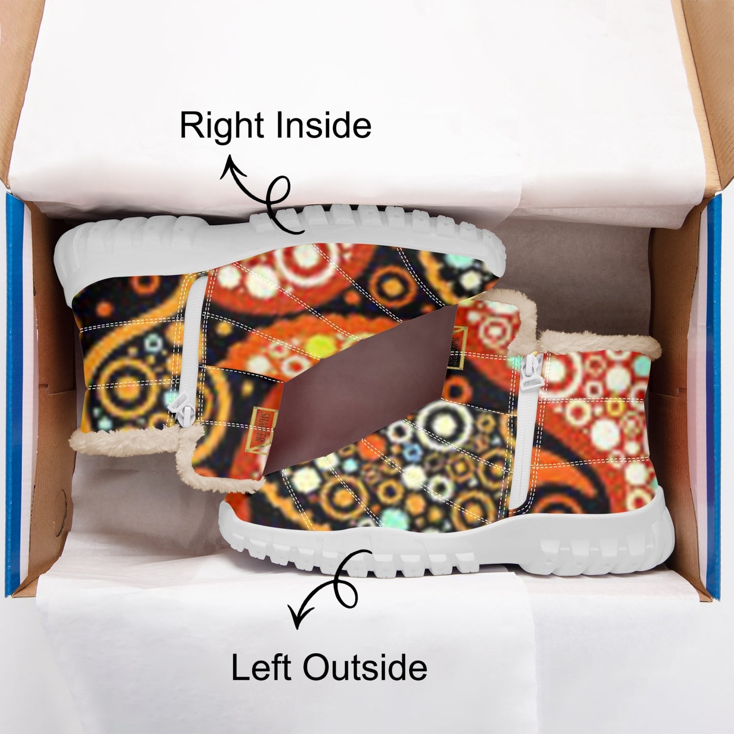 SHAFFERMADE Cotton-pad Fur Zipper Up Boots