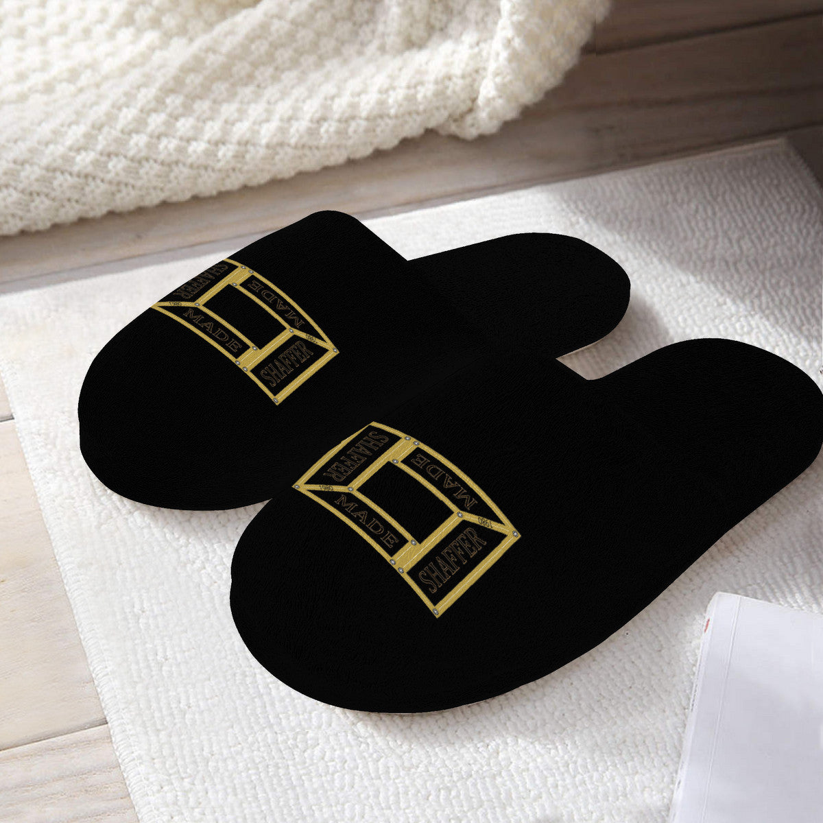 SHAFFERMADE SLIP ONS BLK